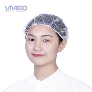 Disposable White Nylon Hairnet 