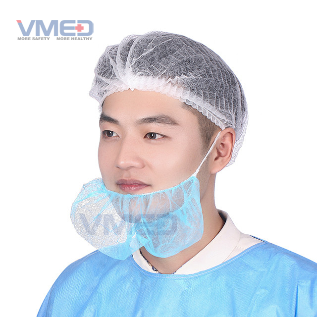 Disposable Blue SPP Beard Cover With Single Elastic